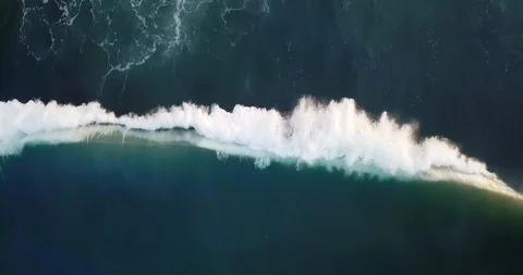 Ocean waves. Drone footage. Stock Footage 92888931