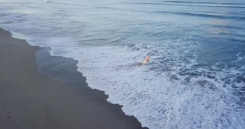 Ocean waves. Drone footage. Stock Footage 92912409