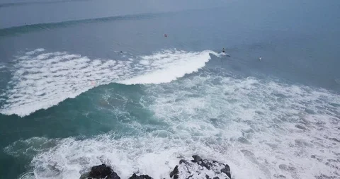 Ocean waves. Drone footage. Stock Footage 92926306