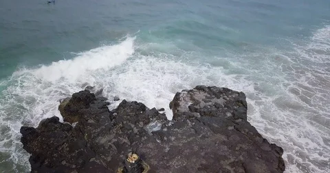 Ocean waves. Drone footage. Stock Footage 92928246