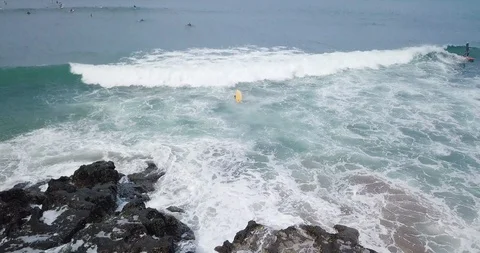 Ocean waves. Drone footage. Stock Footage 92930655