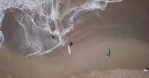 Ocean waves. Drone footage. Stock Footage 92957616