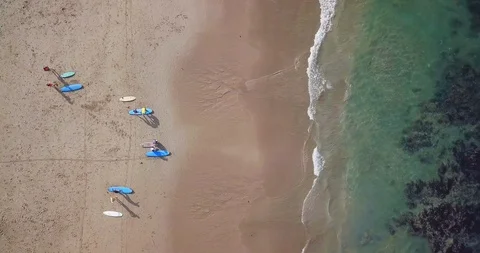 Ocean waves. Drone footage. Stock Footage 92960953