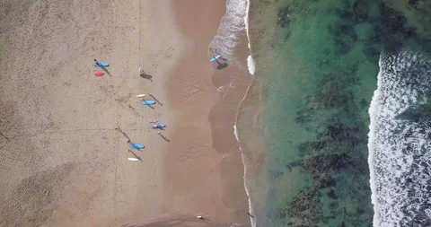 Ocean waves. Drone footage. Stock Footage 92962990
