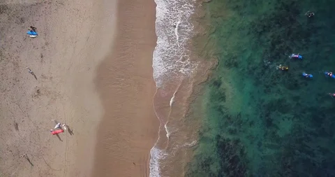 Ocean waves. Drone footage. Stock Footage 92965319