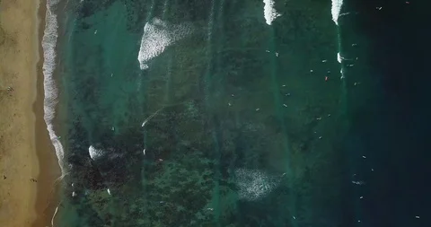 Ocean waves. Drone footage. Stock Footage 92967799