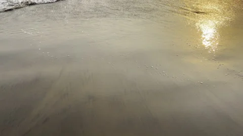 Ocean waves during the sunset Stock Footage 209119738