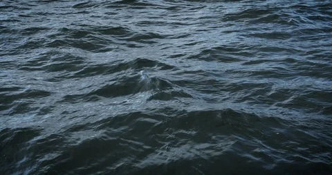 Ocean waves empty blue water Stock Footage 122781918