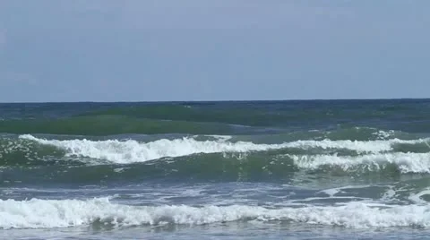 Ocean waves Florida beach Video stock 21222141
