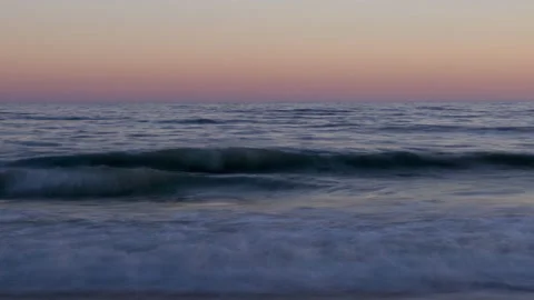 Ocean waves flow toward the camera. 4K. (3 of 3) Stock Footage 229786856