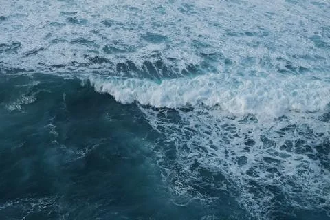 Ocean waves with foam Stock Photos
