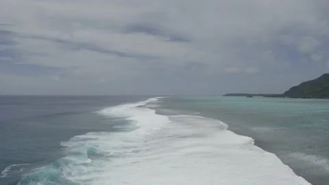 Ocean Waves in French Polynesia Stock Footage 168720678