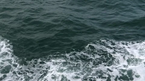 Ocean waves generated by ships Stock Footage 280956825