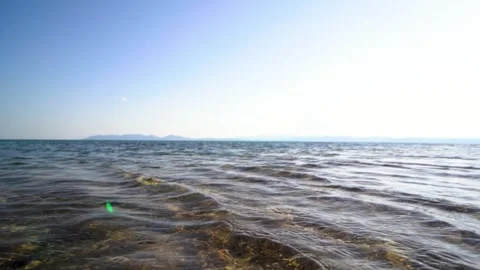 Ocean With Waves At The Gold Coast Beach Australia Video Stock Footage 252624782