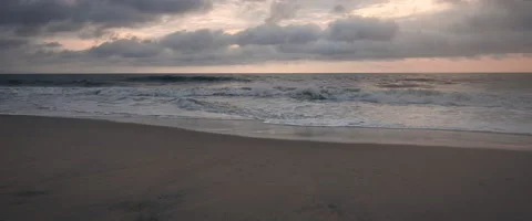 Ocean Waves Hitting the Beach Stock Footage 136022058