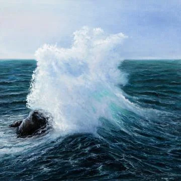 Ocean waves Stock Illustration