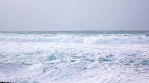 Ocean Waves Incoming on Shore Stock Footage 72861823