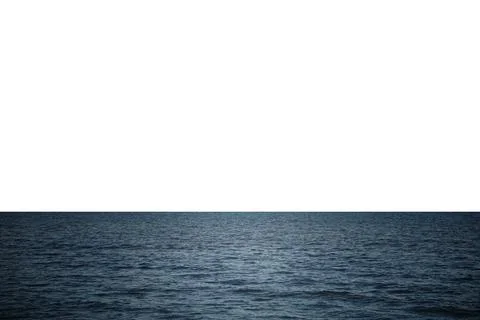 The ocean waves isolated on white background. Stock Photos