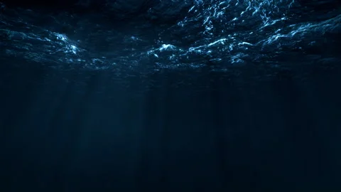 Ocean Waves With Light Rays Stock Footage 327072238