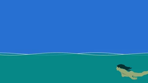 Nude Woman Swimming Stock Footage ~ Royalty Free Stock Videos | Pond5