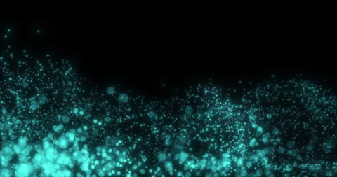 Ocean waves made of blue particles 41 Stock Footage 310179960