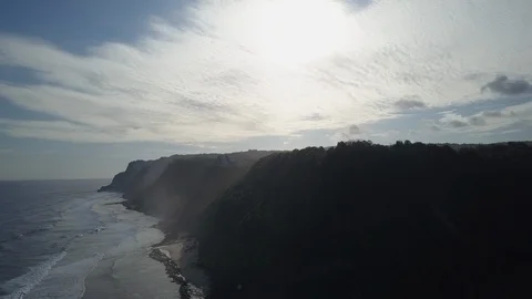 Ocean Waves meet Exotic Cliffs Video stock 88221929