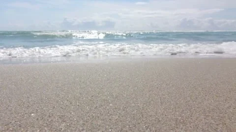 Ocean waves - miami beach Stock Footage 10818721