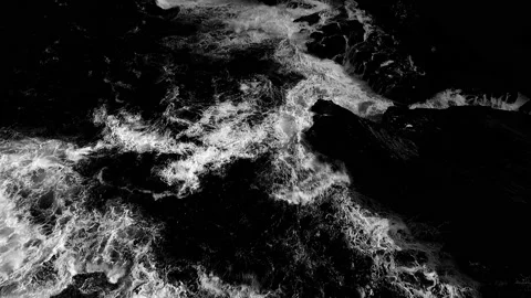 Ocean waves, ocean storm aerial view. Slow Motion Big Barreling Foamy Ocean Wave Video stock 94542883