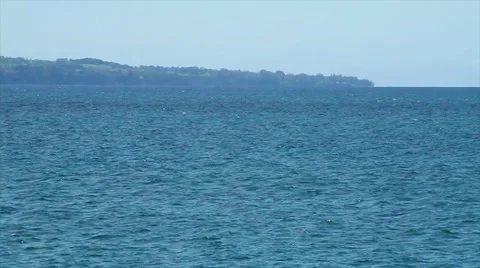 Ocean waves outside of Hilo Video stock 44921343