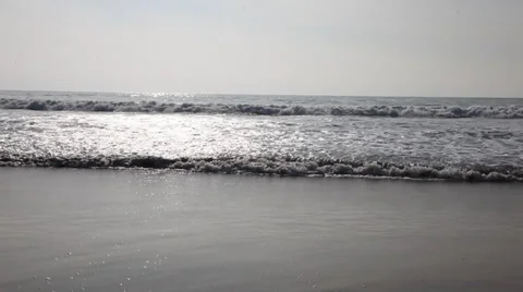 Ocean Waves - Pacific Ocean at Venice Beach, CA Stock Footage 38053243