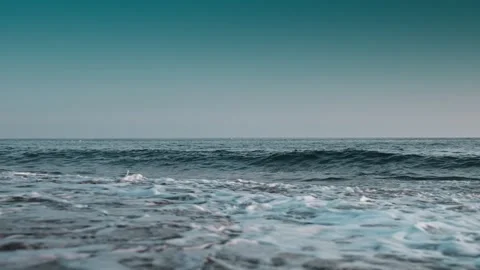 Ocean Waves Panorama Stock Footage 339705171