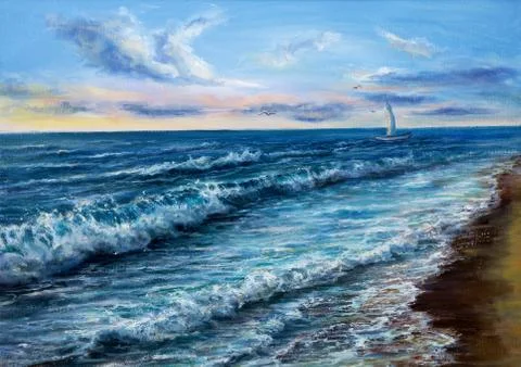 Ocean waves 스톡 사진