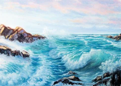 Ocean waves Foto stock