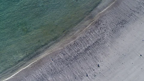 Ocean waves reaching shore. Stock Footage 83920256