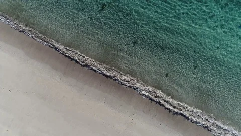 Ocean waves reaching shore. Stock Footage 83920349