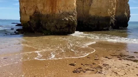 Ocean Waves By Rock Formations 스톡 동영상 240323636