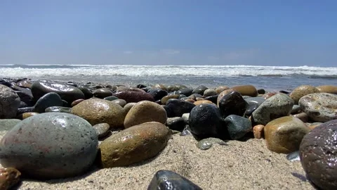 Ocean Waves on Rocks Stock Footage 138282913