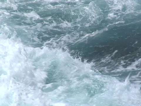 Ocean waves on rocks with sound Stock Footage 708199