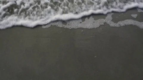 Ocean Waves Rolling on to Beach Stock Footage 83794673