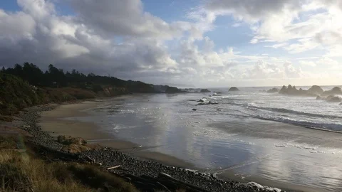 Ocean Waves Rolling In Stock Footage 70626267