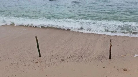 Ocean waves rolling in Stock Footage 300048278