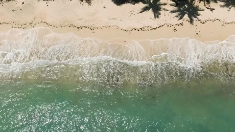 Ocean waves in Samal Island. Davao, Philippines. Stock Footage 283810712