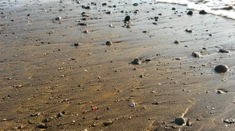 Ocean waves on the sand Stock Footage 42617758