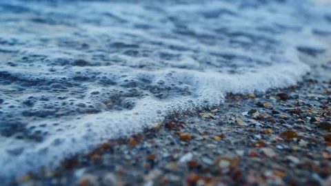 Ocean Waves on Sandy Beach. Stock Footage 306647695