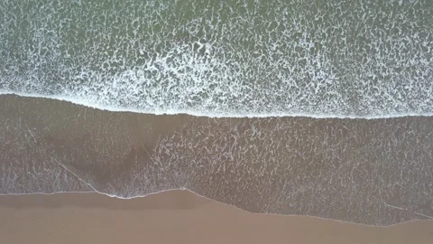 Ocean waves sandy beach in Pacitan Java Stock Footage 259576293