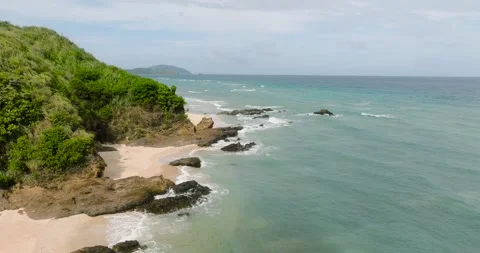 Ocean waves in Santa Fe, Tablas, Romblon. Philippines. Stock Footage 265306576
