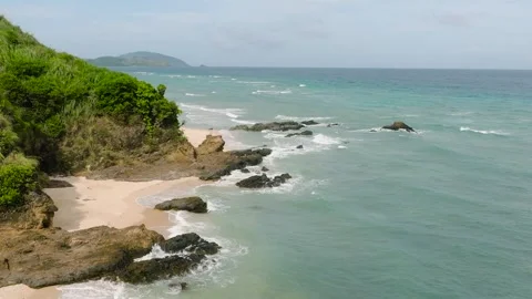 Ocean waves in Santa Fe, Tablas, Romblon. Philippines. Stock Footage 277518251
