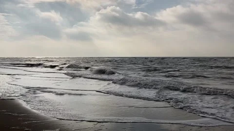 Ocean waves by the sea Video stock 143811558