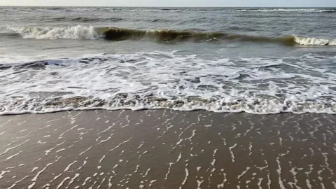 Ocean waves by the sea Video stock 143811575