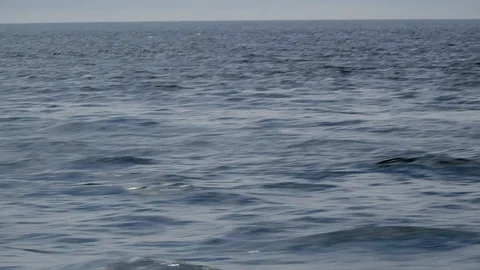 Ocean Waves Sea Sick Motion Water Boat Sway Moving Horizon Vídeo Stock 128917075